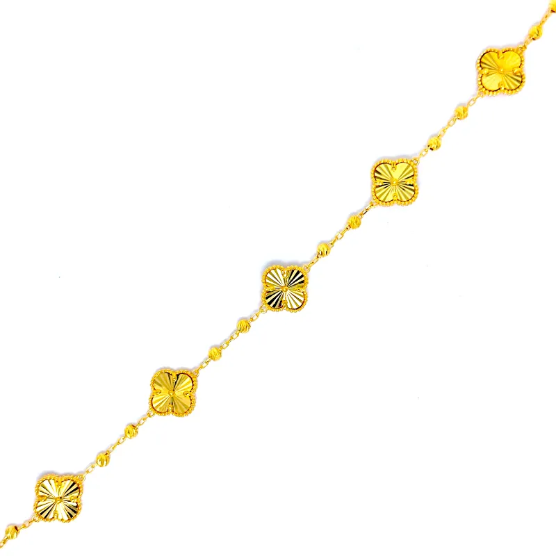 B9 5'li Yonca Dorikalı Bileklik Orta Boy 10.36 Gram